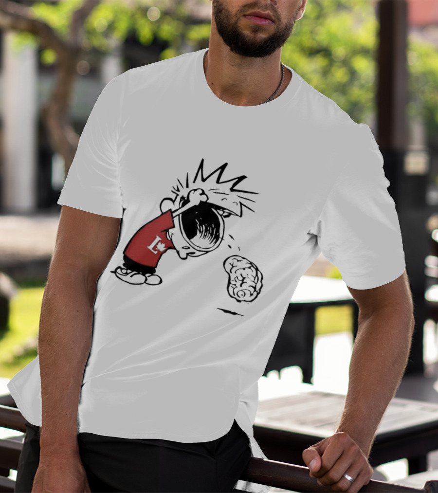 Calvin Hobbes Political Satire Cartoon Liberal Theme Peanuts T-Shirt