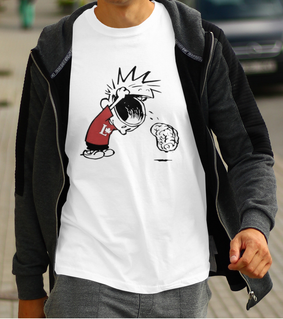 Calvin Hobbes Political Satire Cartoon Liberal Theme Peanuts T-Shirt