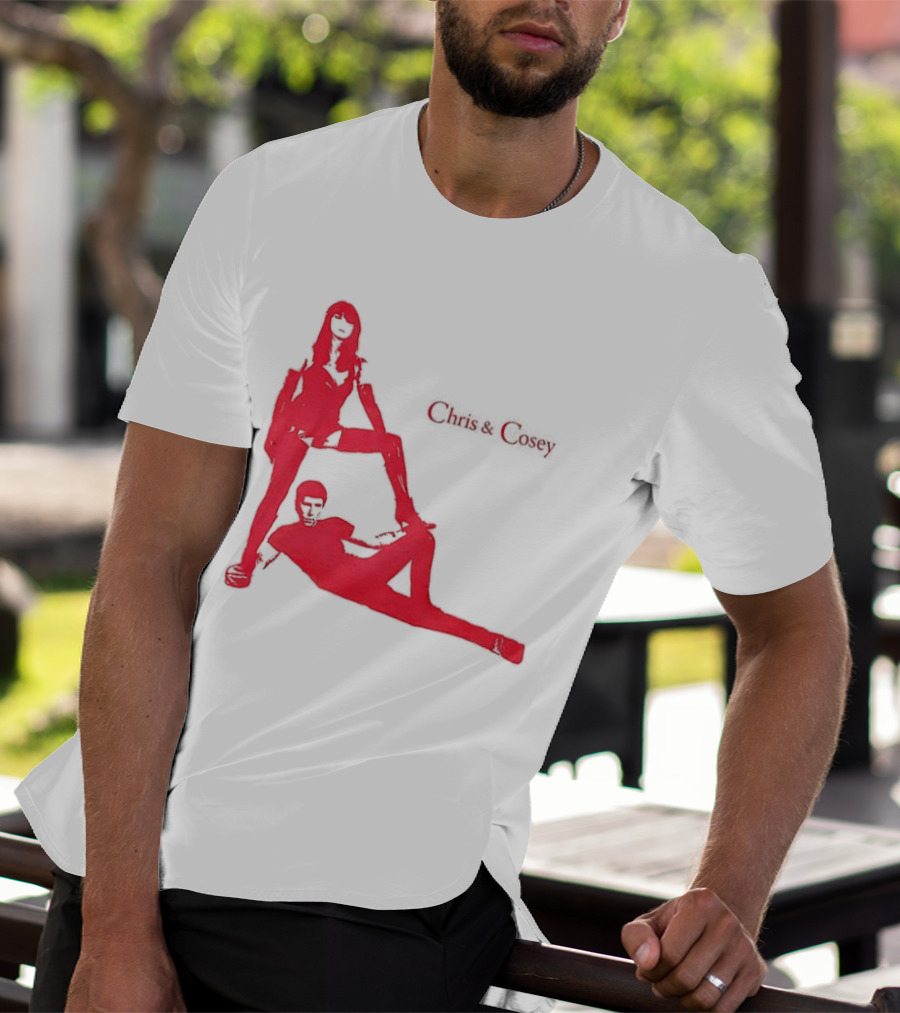 Chris And Cosey Red Silhouette Duo T-Shirt