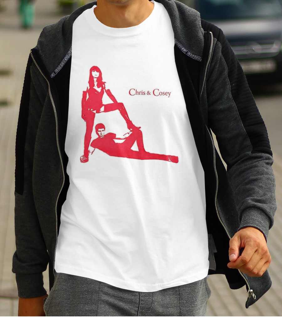 Chris And Cosey Red Silhouette Duo T-Shirt