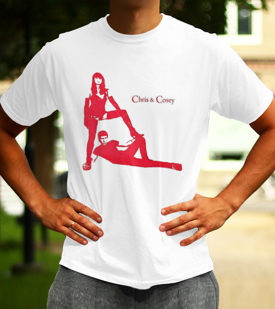 Chris And Cosey Red Silhouette Duo T-Shirt