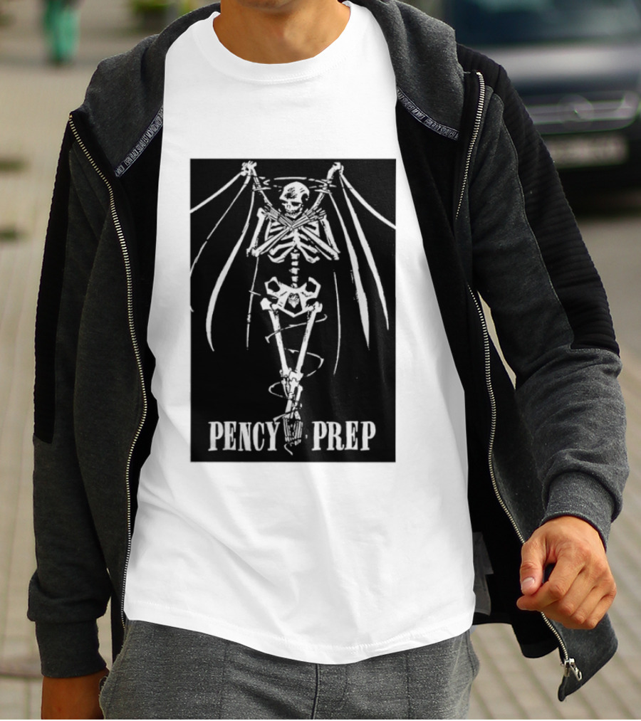 Pencey Prep Skeleton Flyer Ransom Bats Crossed Arms Band Merch T-Shirt