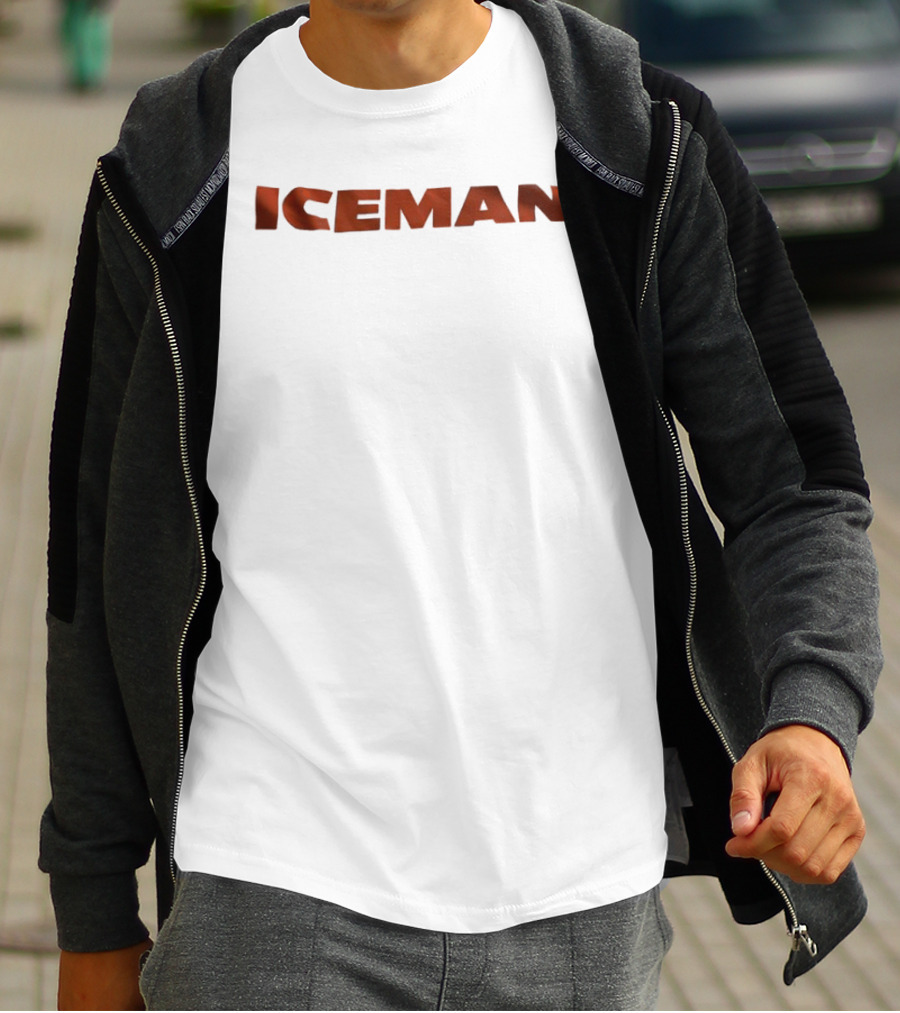 Iceman Quarterback Bold Lettering T-Shirt
