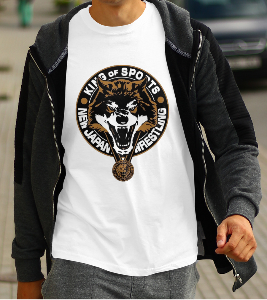 King Of Sports New Japan Pro Wrestling Wild Wolf T-Shirt