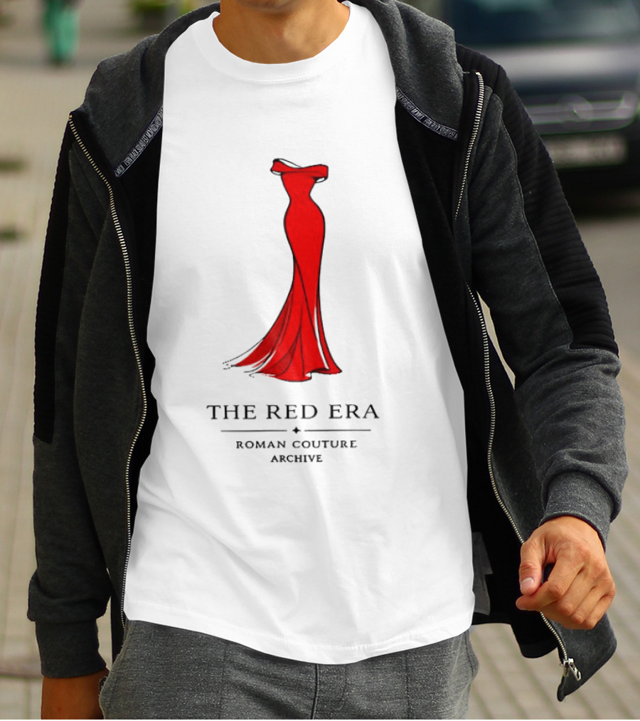 The Red Era Roman Couture Archive Evening Dress T-Shirt