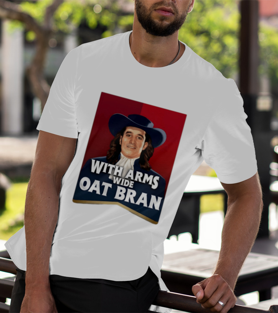 With Arms Wide Oat Bran Quaker T-Shirt