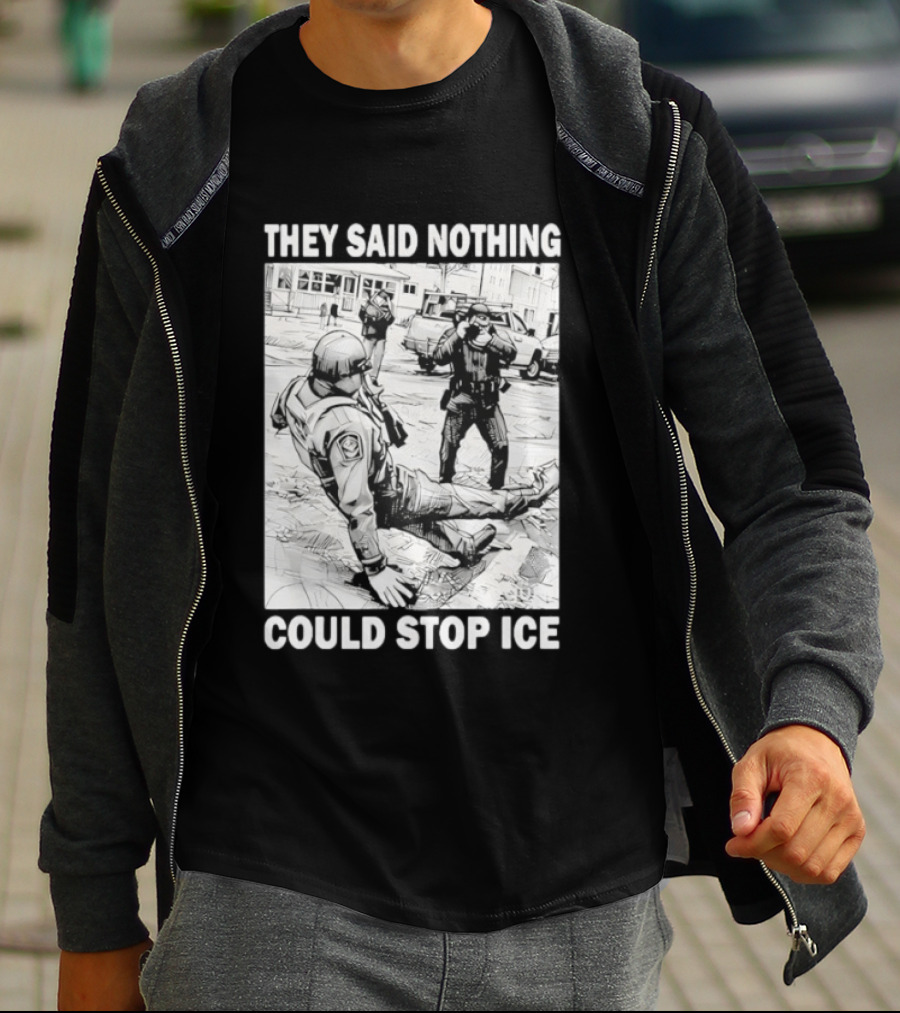 They Said Nothing Could Stop Ice Comic Style Scene T-Shirt