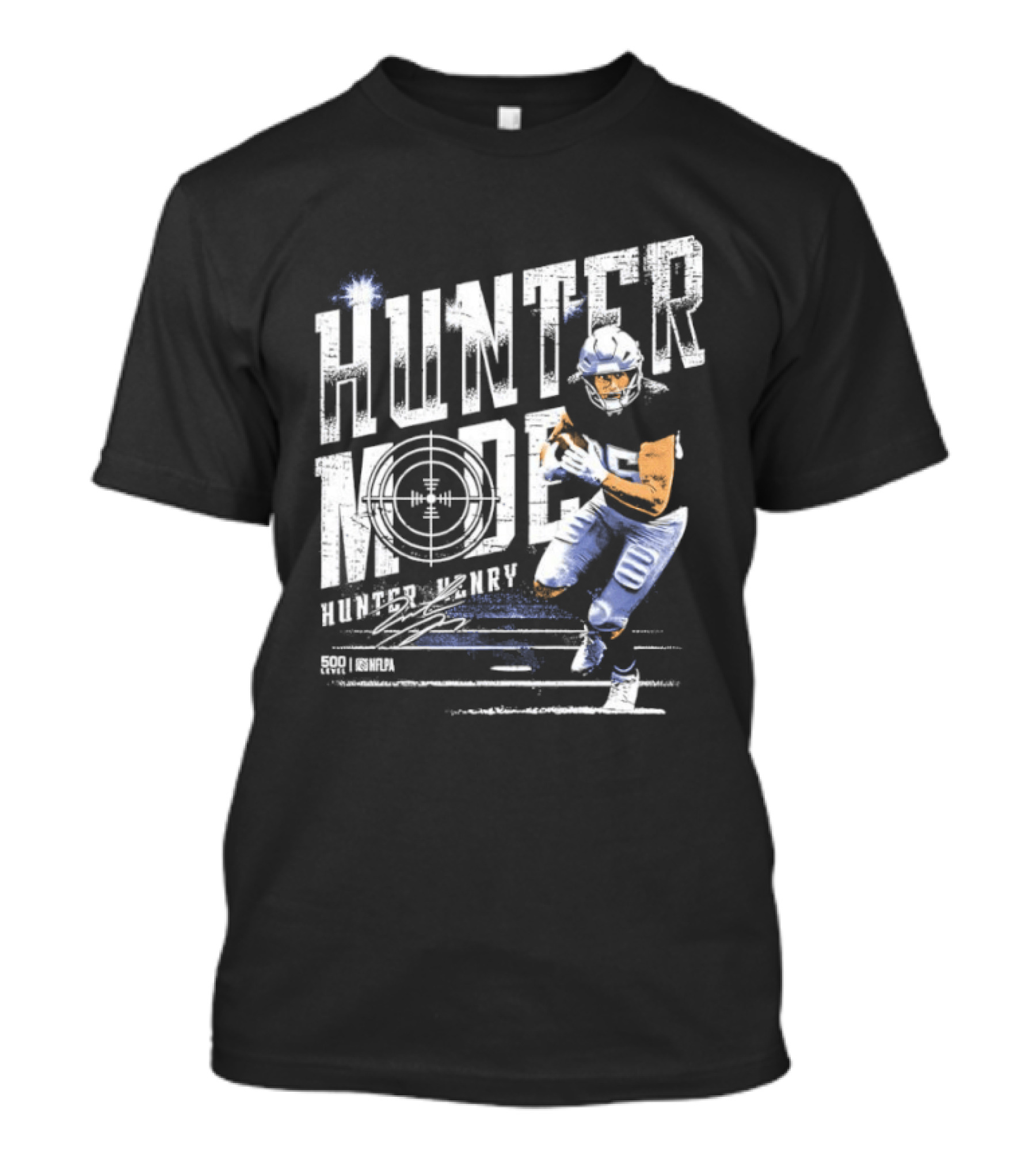 Hunter Henry Hunter Mode New England Patriots Target Accuracy Football T-Shirt