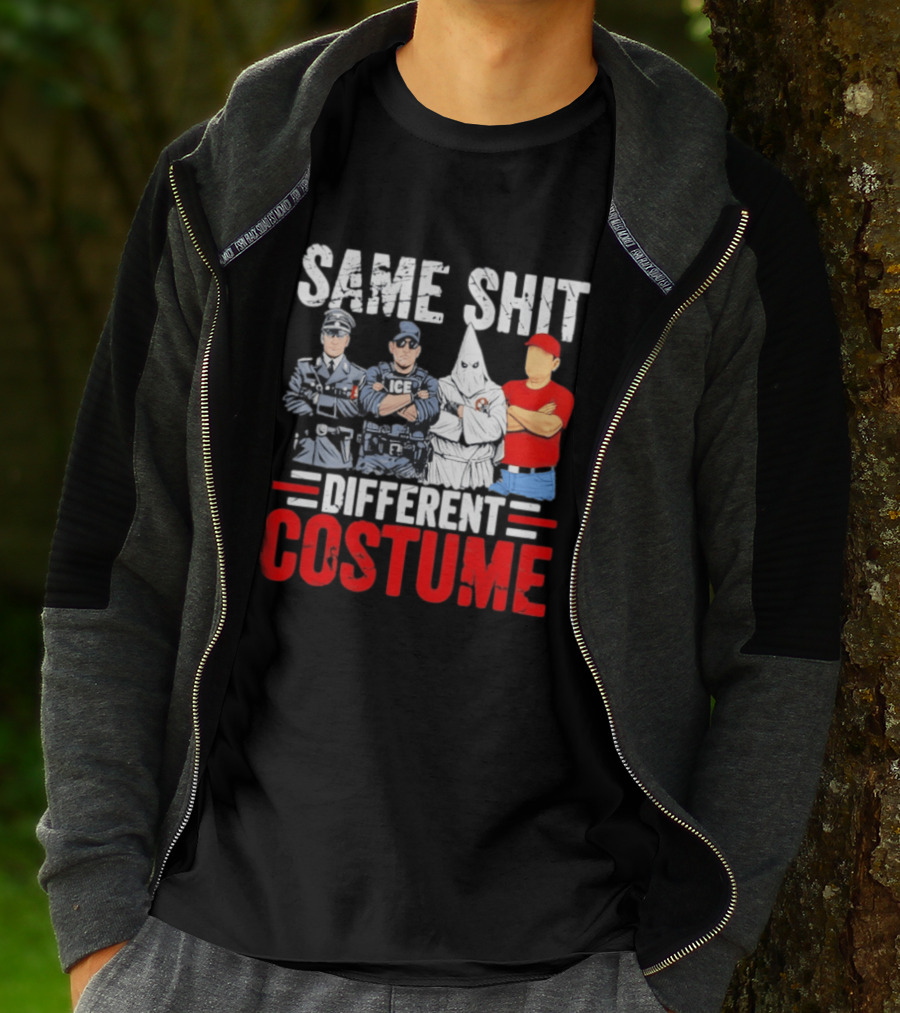 Same Shit Different Costume Police Officer Satire T-Shirt