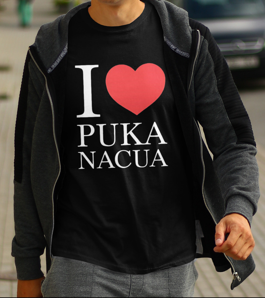 I Love Puka Nacua Los Angeles Rams Football Heart T-Shirt