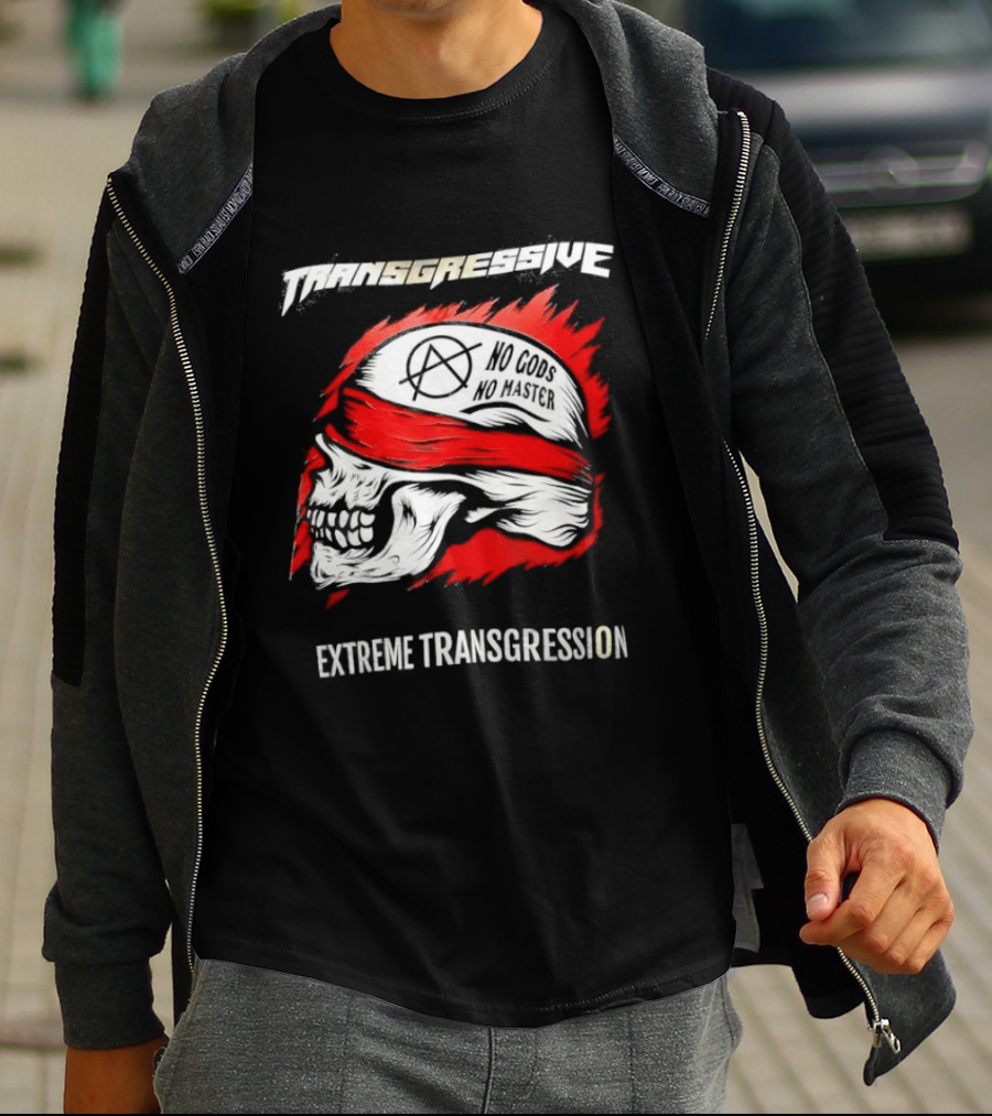 Skull No Gods No Masters Extreme Transgression T-Shirt
