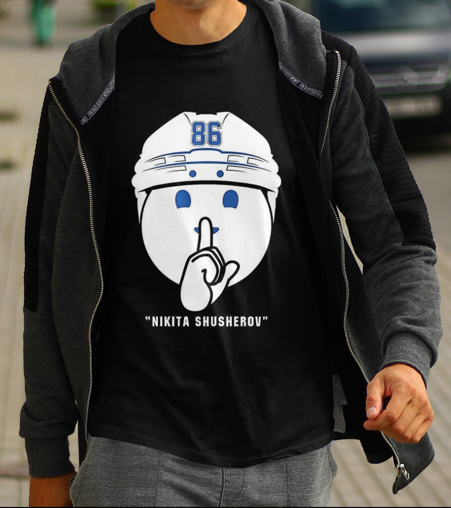 Nikita Kucherov 86 Tampa Bay Lightning Shhh Celly T-Shirt