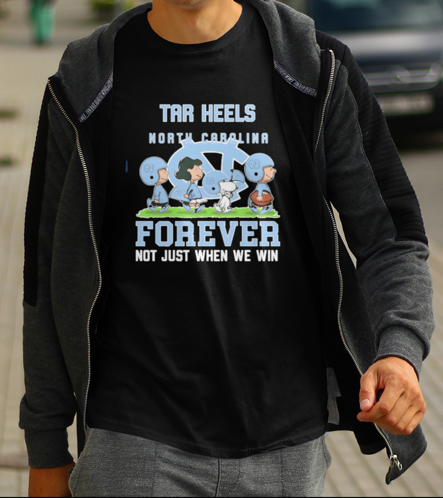 Tar Heels North Carolina Peanuts Forever Not Just When We Win T-Shirt