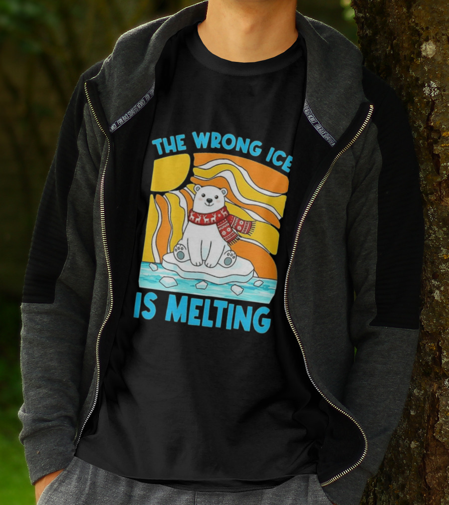 The Wrong Ice Is Melting Polar Bear Abolish ICE T-Shirt