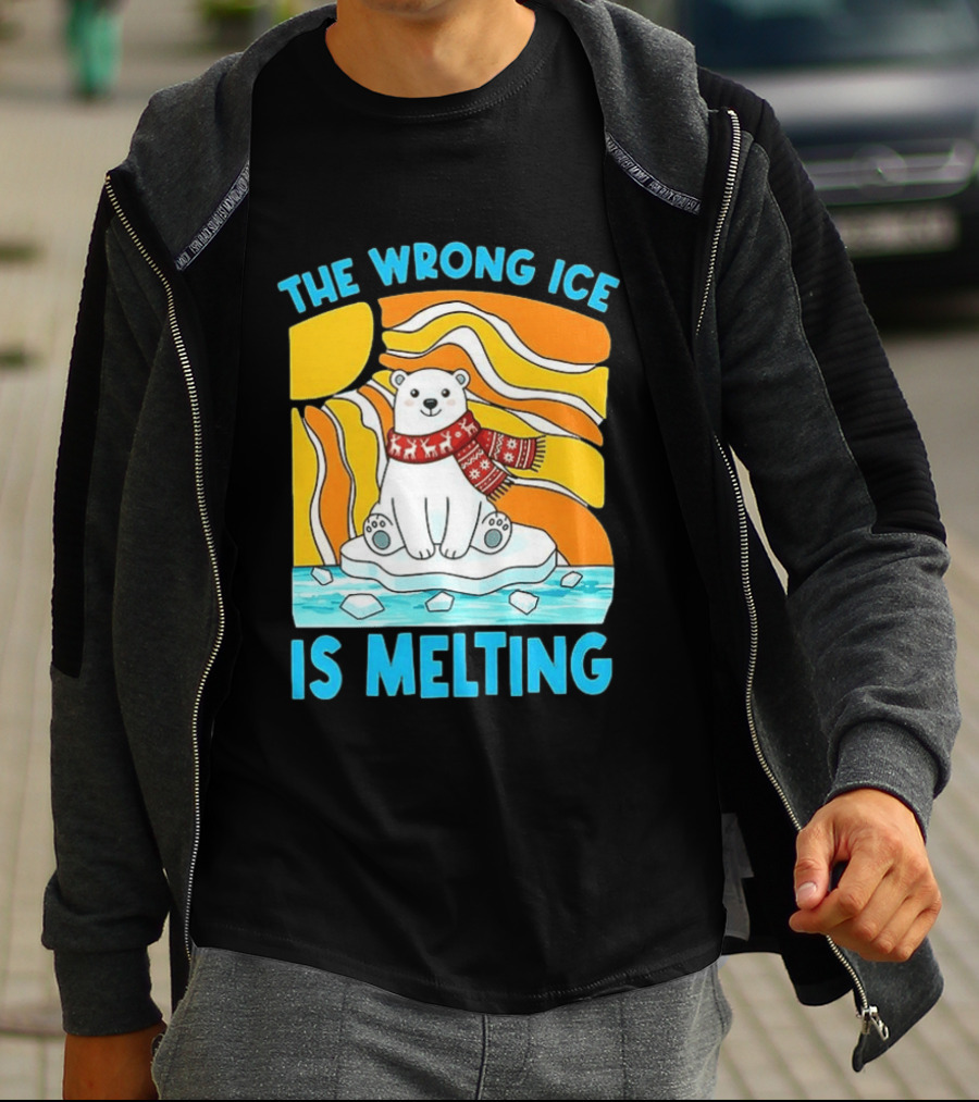 The Wrong Ice Is Melting Polar Bear Abolish ICE T-Shirt