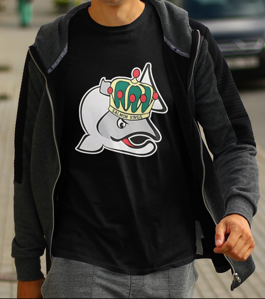 Salmon Kings Crowned Fish Victoria Royals T-Shirt