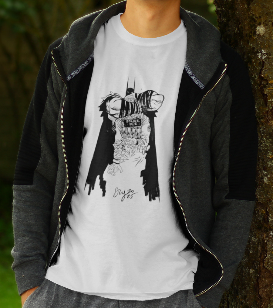 Absolute Batman Police ICE Joker Batman Sketch T-Shirt