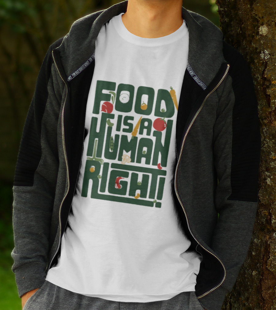 Food Is A Human Right Organic Harvesters T-Shirt