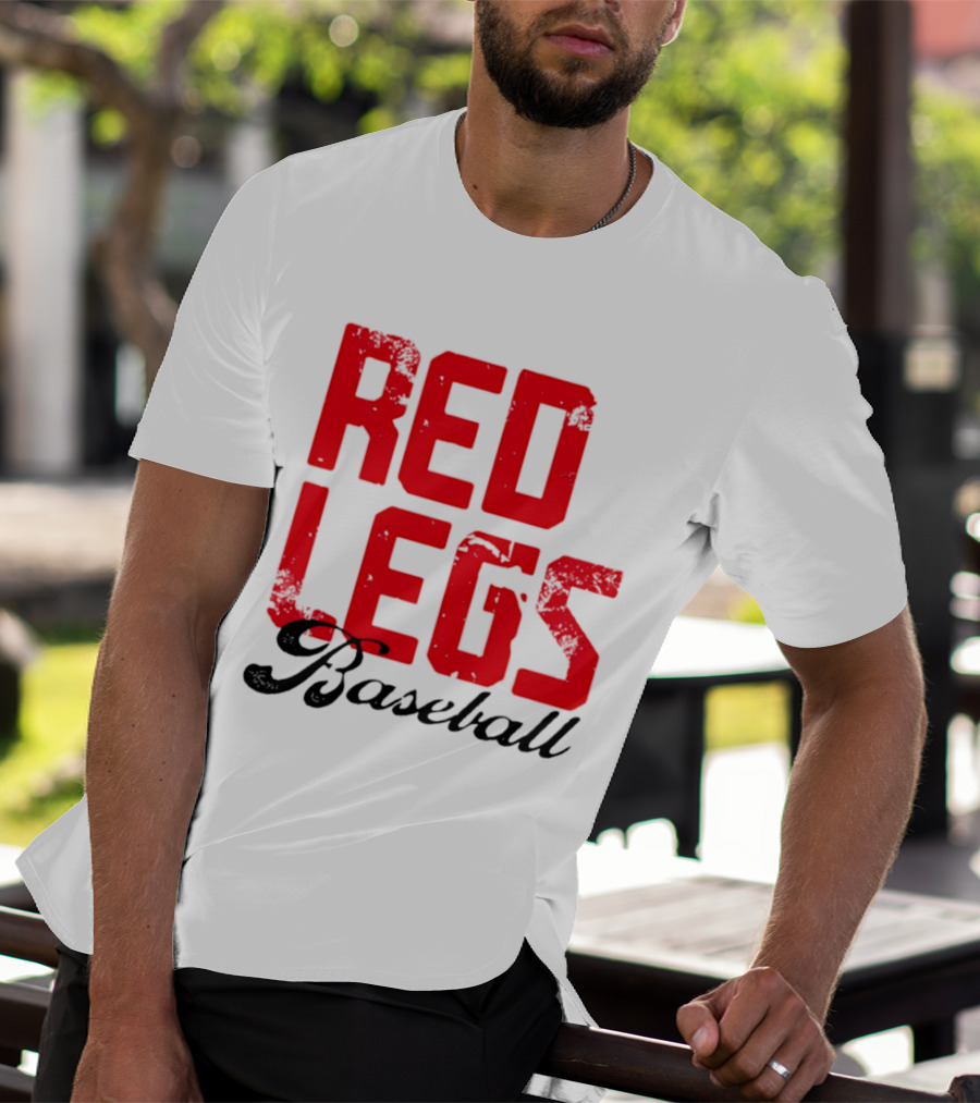 Redlegs OKI Baseball Red Stacked T-Shirt