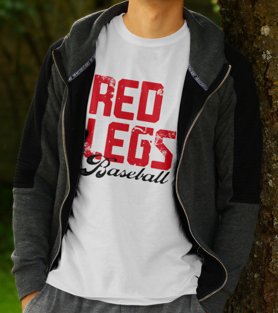 Redlegs OKI Baseball Red Stacked T-Shirt