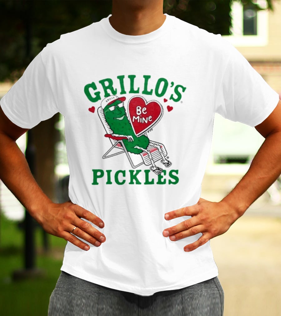 Grillo's Pickles Be Mine Valentine T-Shirt