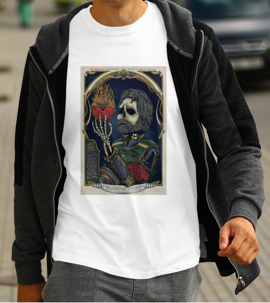Sunshine Daydream Bobby Weir Tribute Bloomington IL The Castle Theatre January 30 2026 T-Shirt