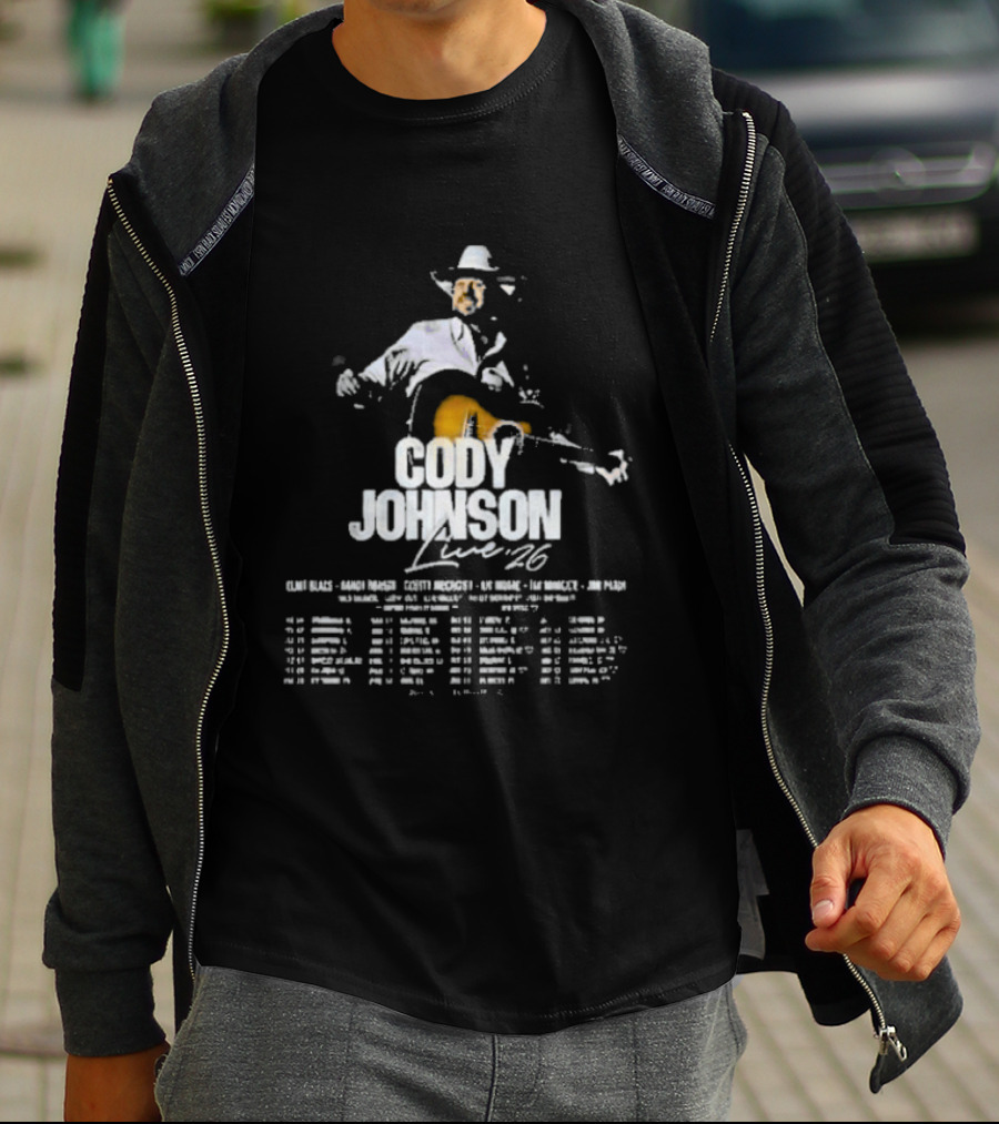 Cody Johnson 2026 Tour CMA Vocalist Dates February To September T-Shirt
