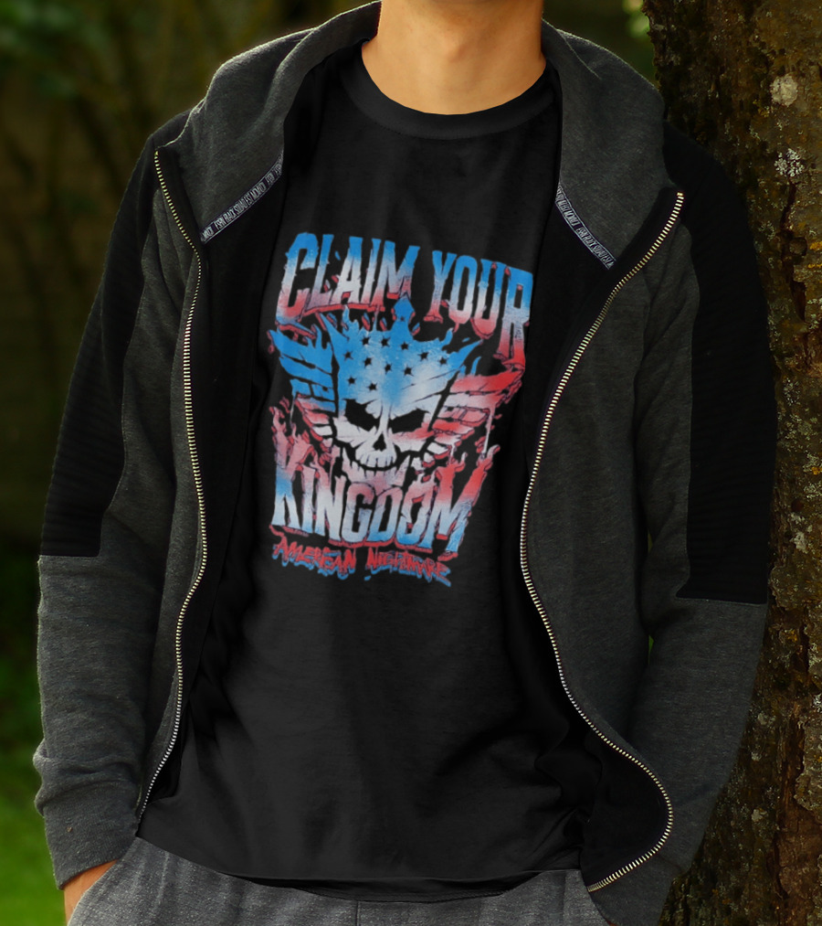 Claim Your Kingdom American Nightmare Cody Rhodes Chenille Pullover T-Shirt