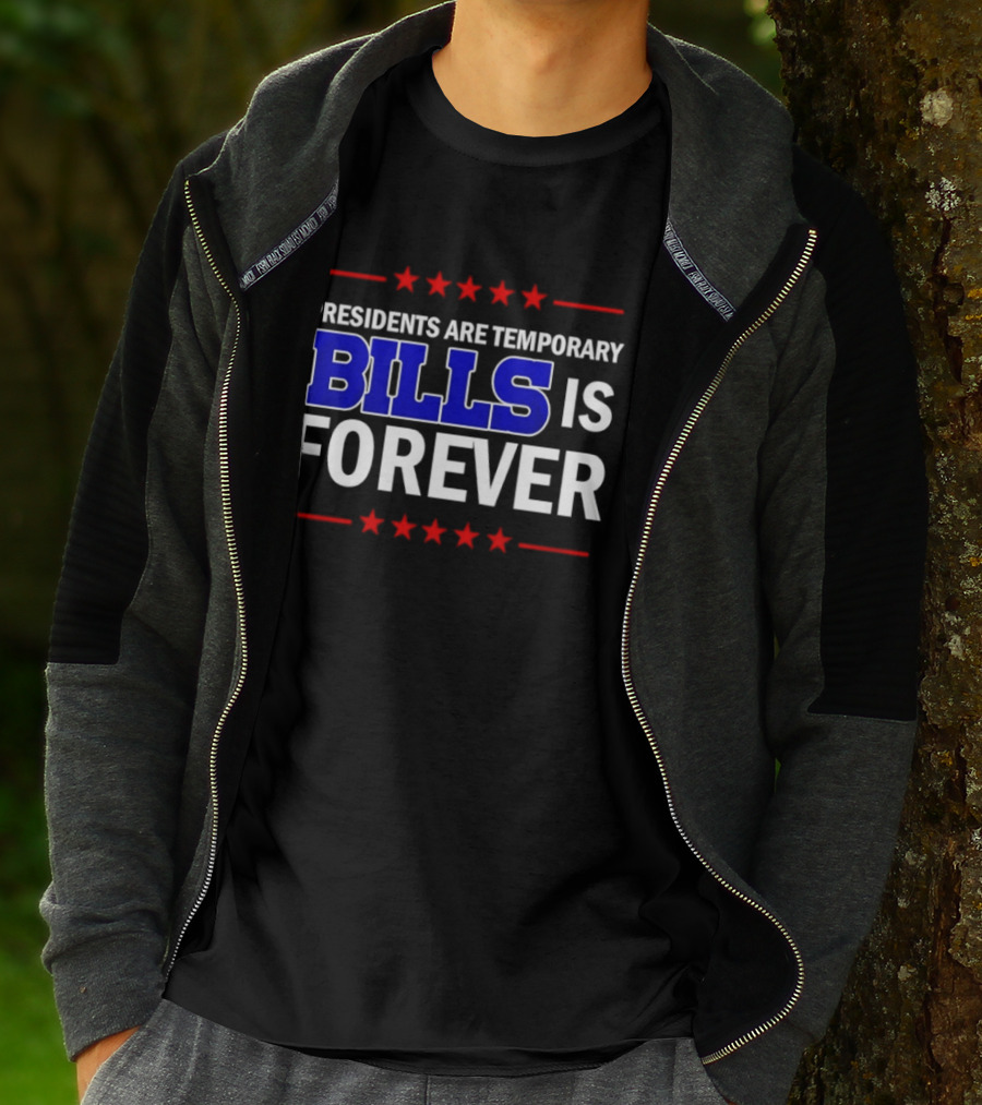 Presidents Are Temporary Bills Is Forever Red Stars Blue T-Shirt