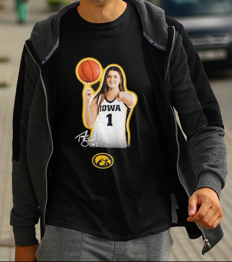 Taylor Stremlow Iowa Hawkeyes Basketball #1 T-Shirt