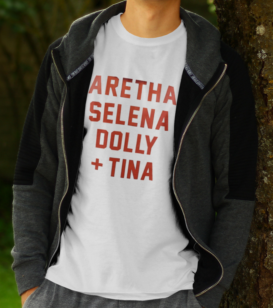 Aretha Selena Dolly Tina Iconic Music Legends T-Shirt