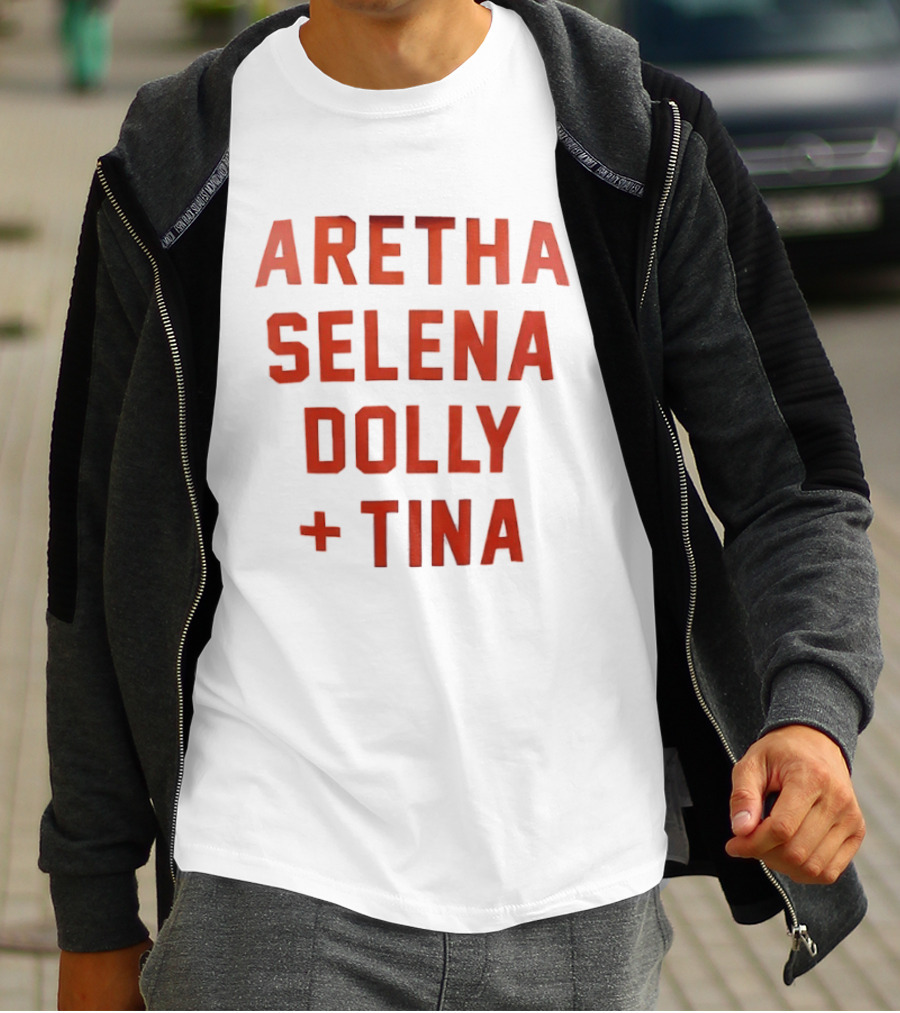 Aretha Selena Dolly Tina Iconic Music Legends T-Shirt