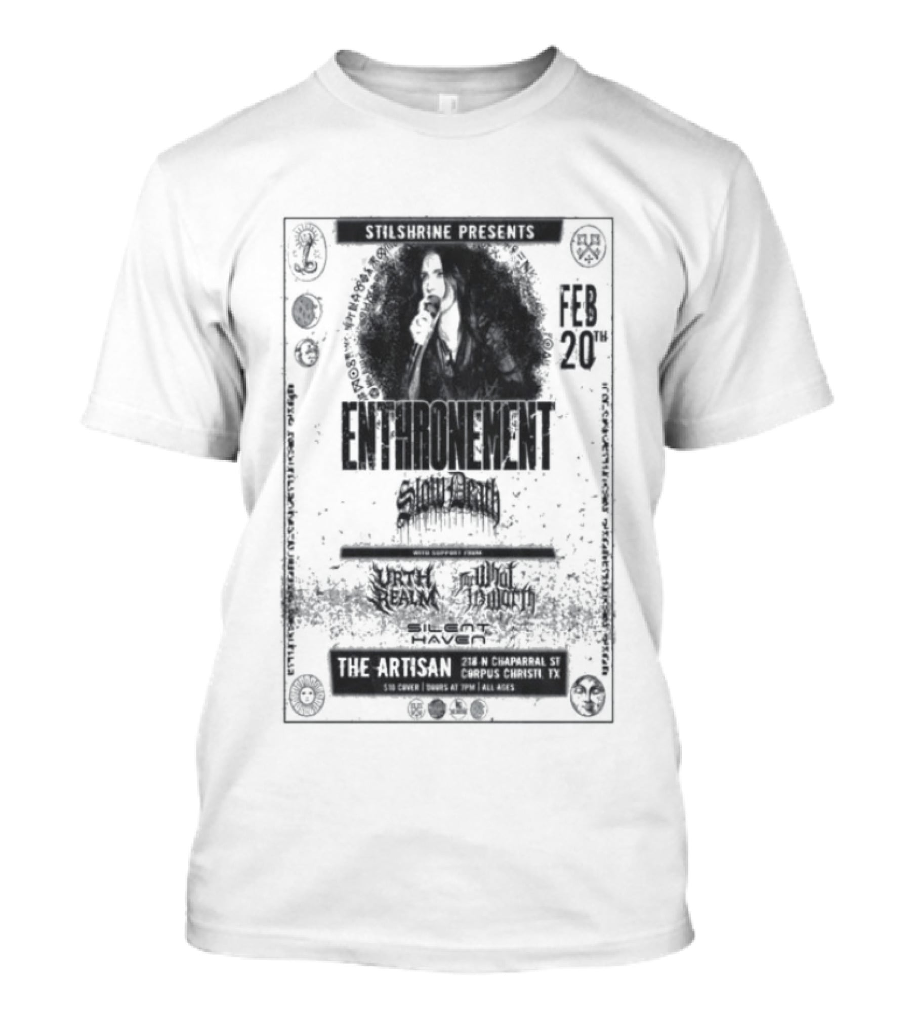 Enthronement Corpus Christi TX February 20 2026 Artisan Distilleries Event T-Shirt