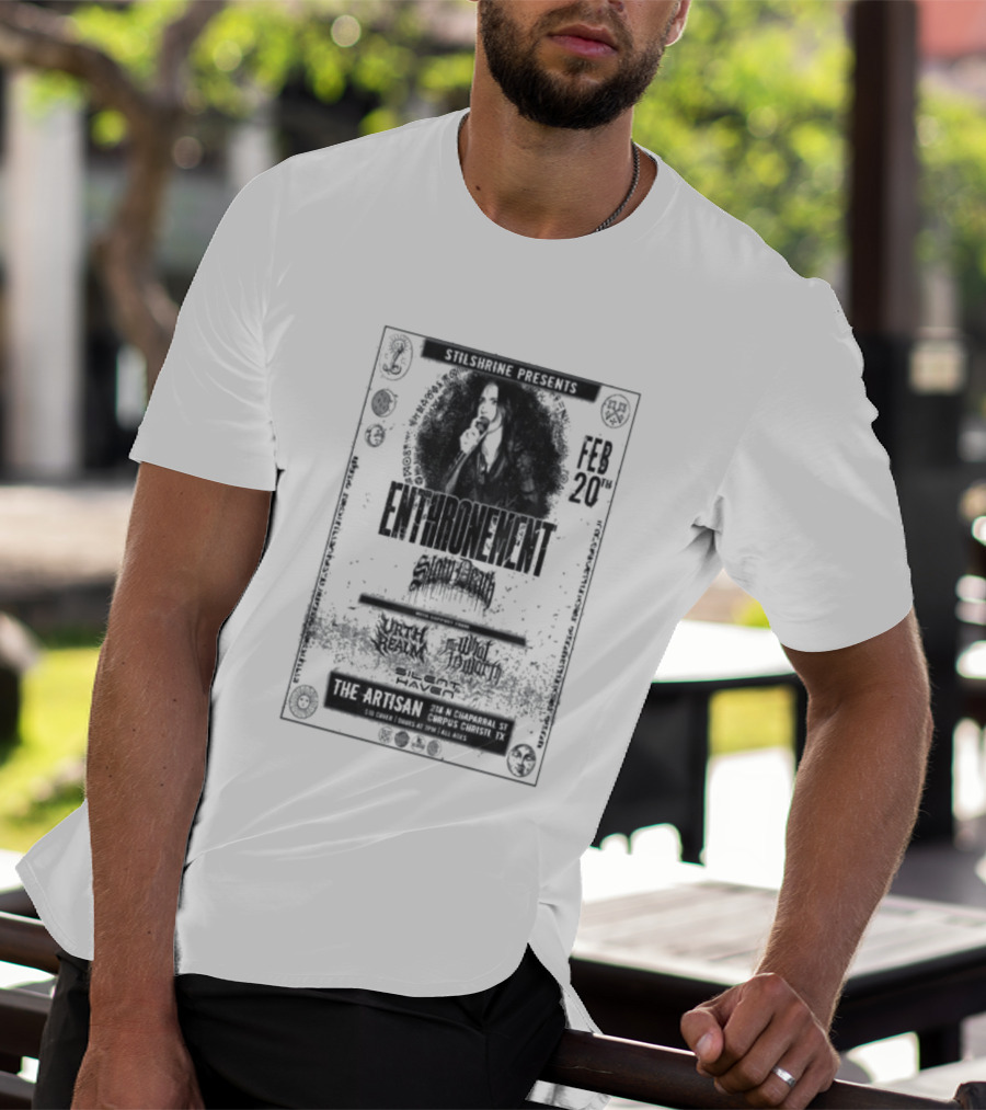 Enthronement Corpus Christi TX February 20 2026 Artisan Distilleries Event T-Shirt