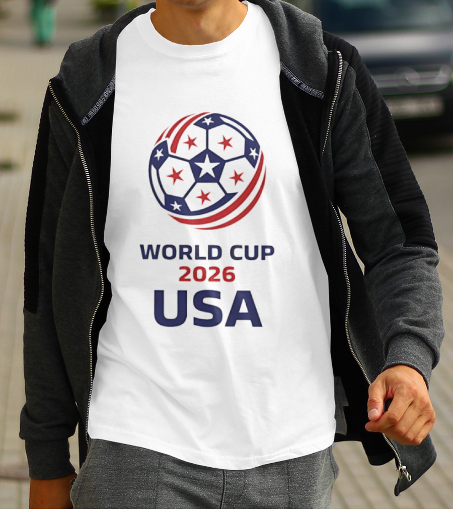 World Cup 2026 USA Soccer Stars Ball T-Shirt