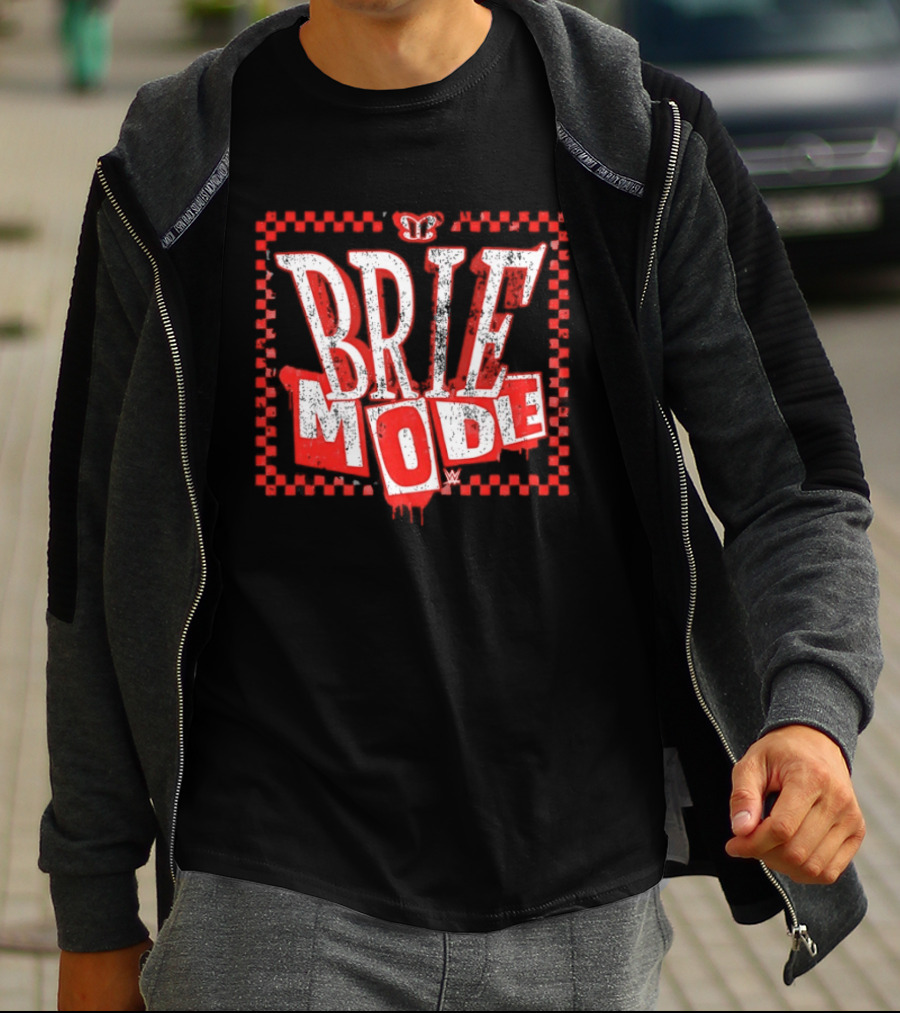 Brie Bella Mode WWE Text And Crown T-Shirt