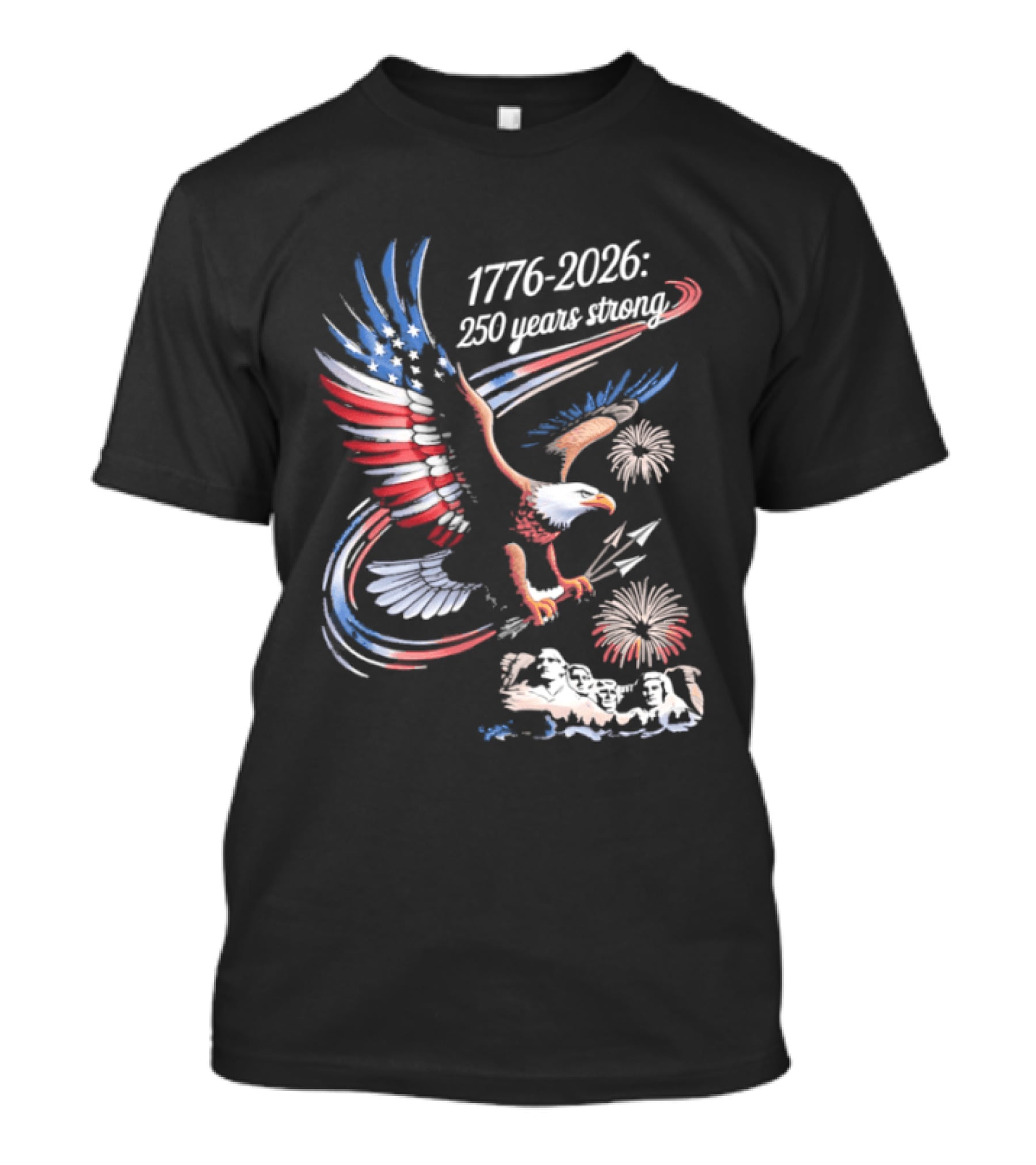 1776 2026 Eagle 250 Years Strong America Anniversary T-Shirt