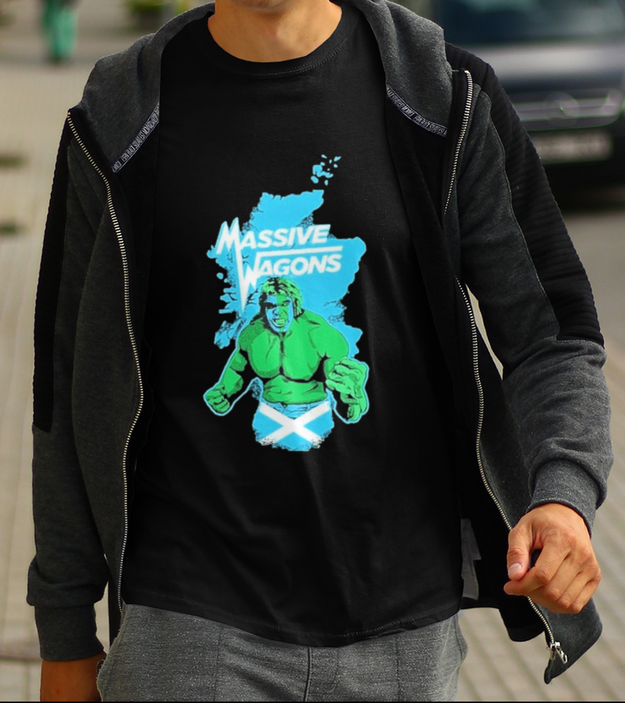Massive Wagons Hulk Scotland With Map T-Shirt
