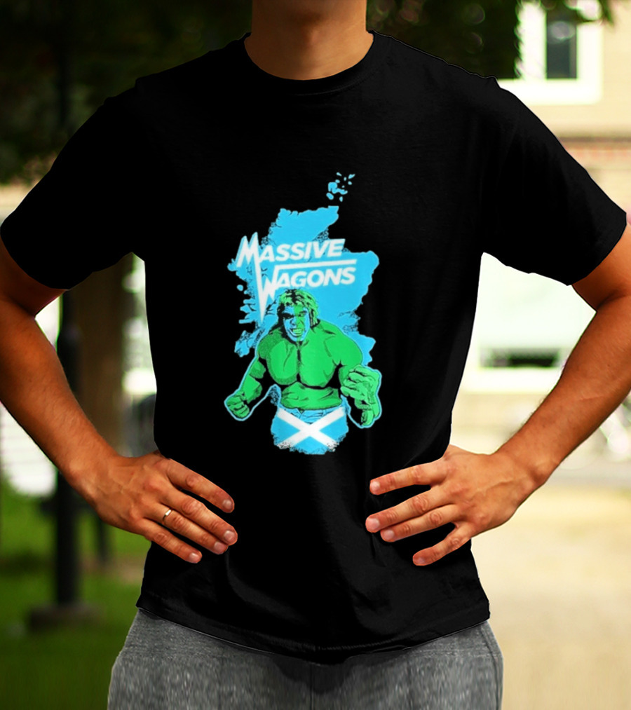Massive Wagons Hulk Scotland With Map T-Shirt