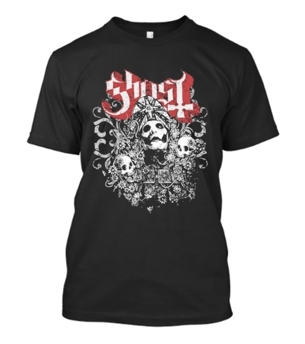 Ghost Papa Emeritus Skull Faces T-Shirt