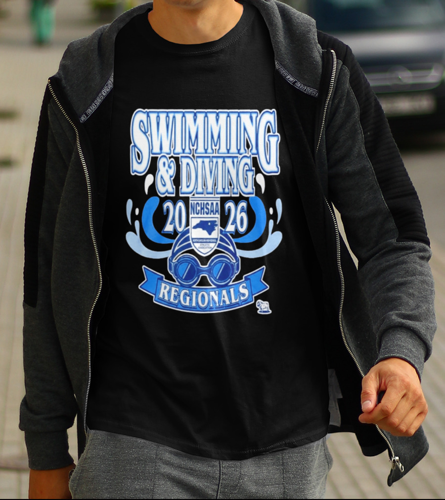 NCHSAA Swimming & Diving Regionals 2026 Competition Event T-Shirt