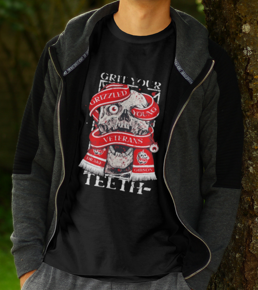 Grizzled Young Veterans Grit Your Teeth Drake Gibson T-Shirt
