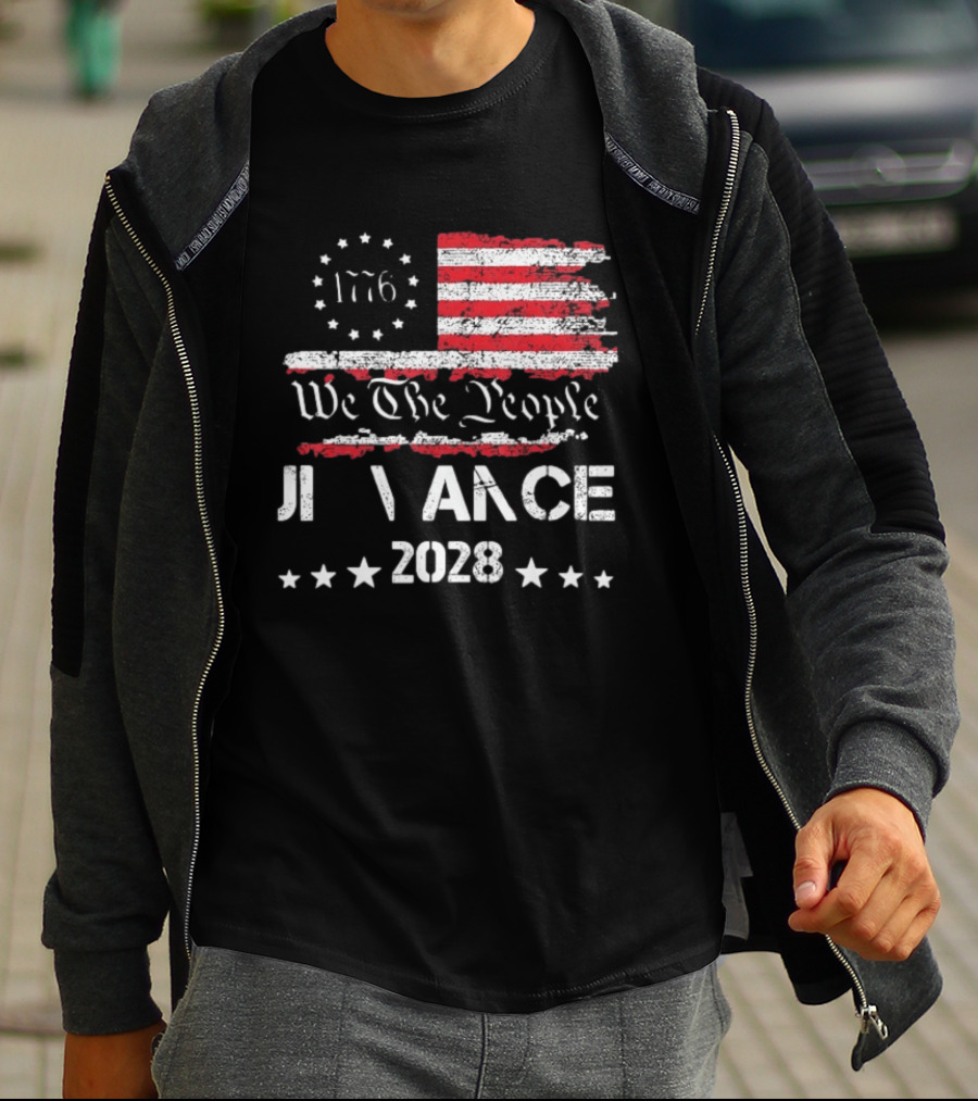 JD Vance 2028 We The People 1776 US Flag Election 48 Stars T-Shirt