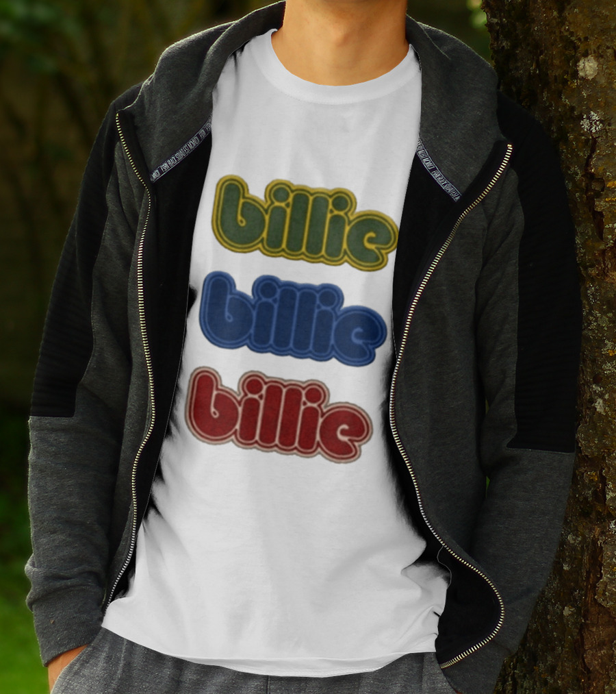 Billie Eilish Billie Triple Text Color Variations T-Shirt