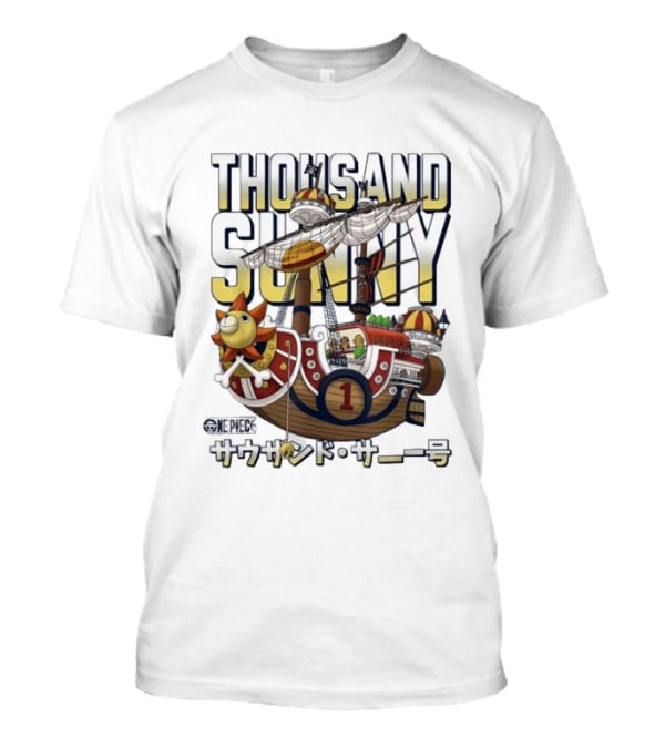 One Piece Thousand Sunny Pirate Ship T-Shirt