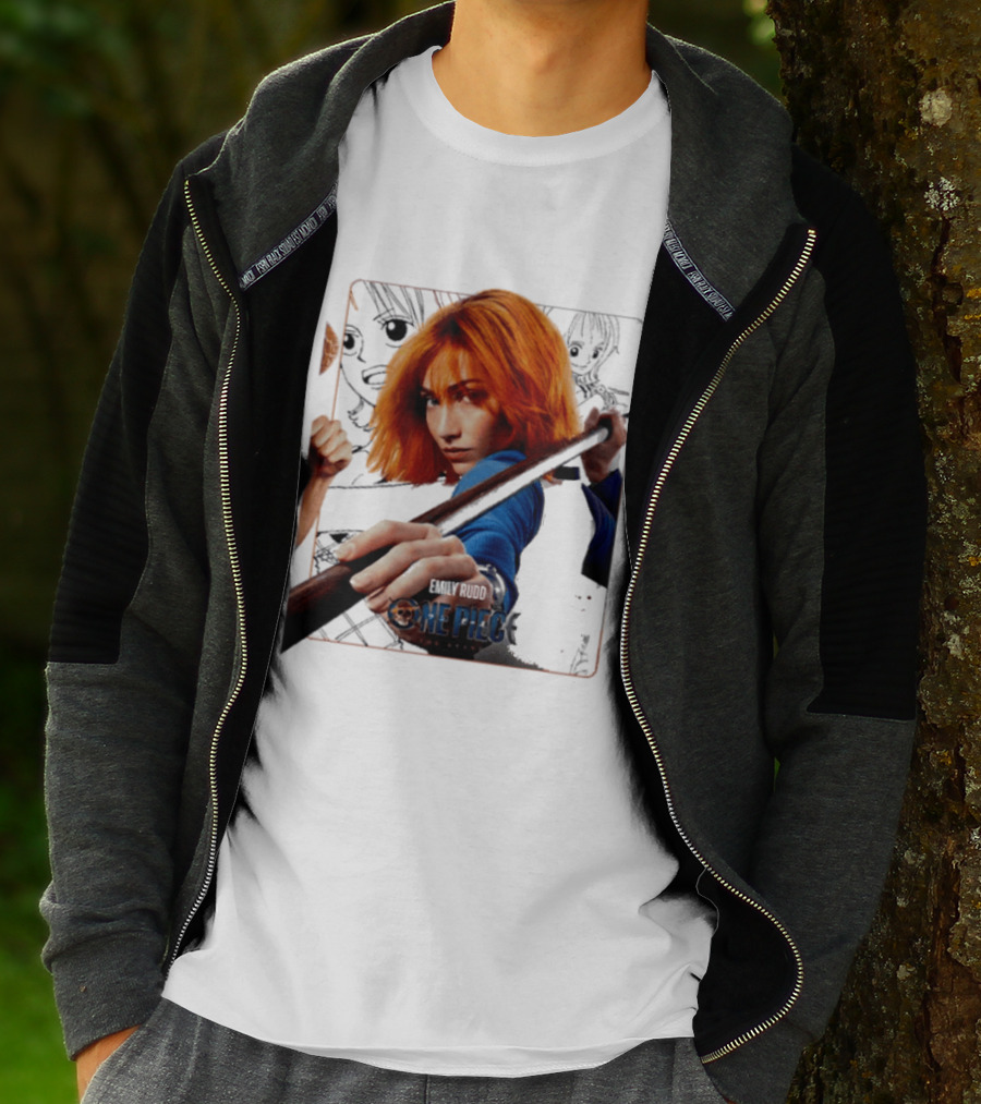 One Piece Live Action Emily Rudd As Nami Grand Line Adventure T-Shirt