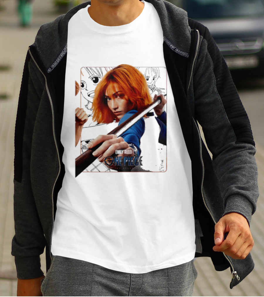 One Piece Live Action Emily Rudd As Nami Grand Line Adventure T-Shirt