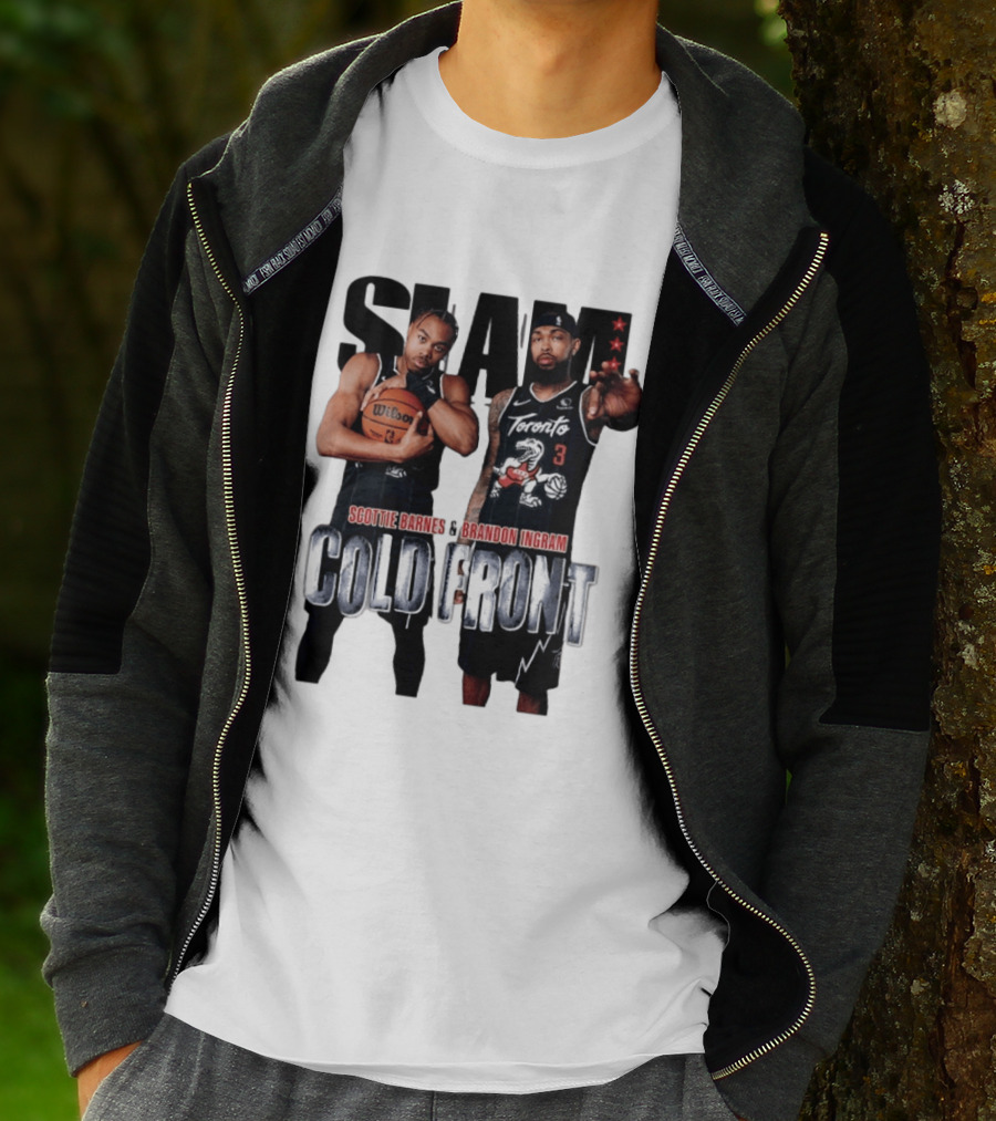 SLAM Scottie Barnes Brandon Ingram Cold Front Toronto T-Shirt