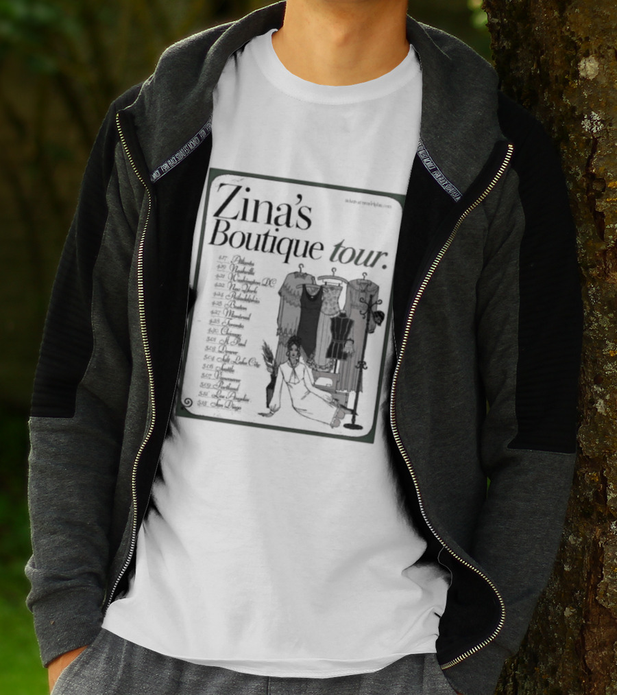 Zina's Boutique Tour Dates 2026 Fashion Collection T-Shirt