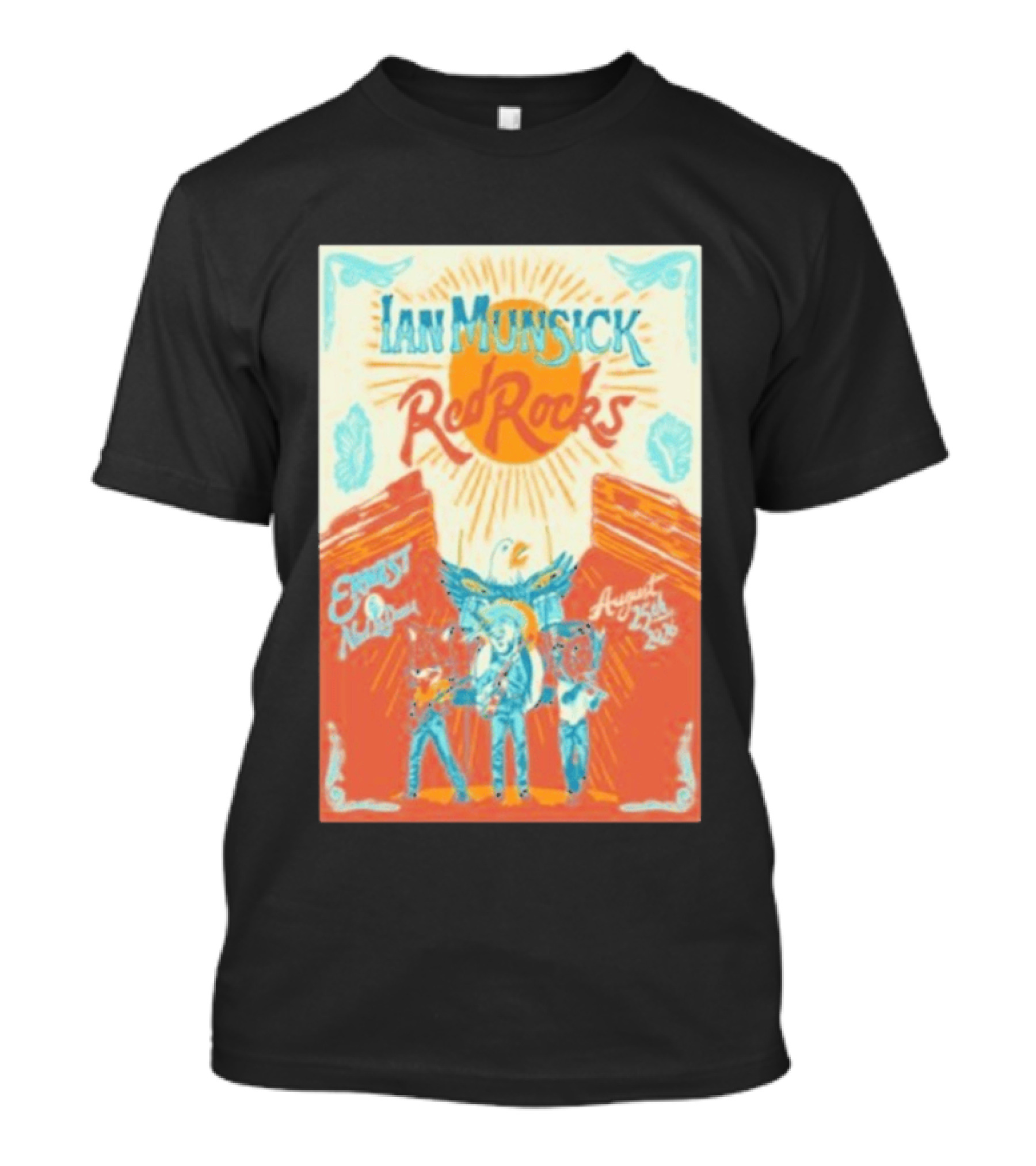 Ian Munsick Red Rocks Morrison Colorado August 25 2026 Concert Event T-Shirt